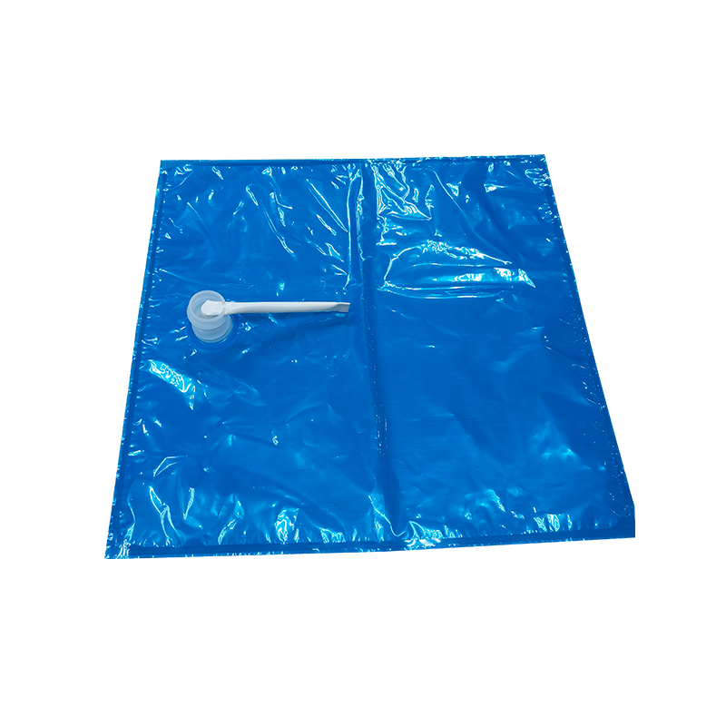 带阀蓝色薄膜塑料液体包装袋